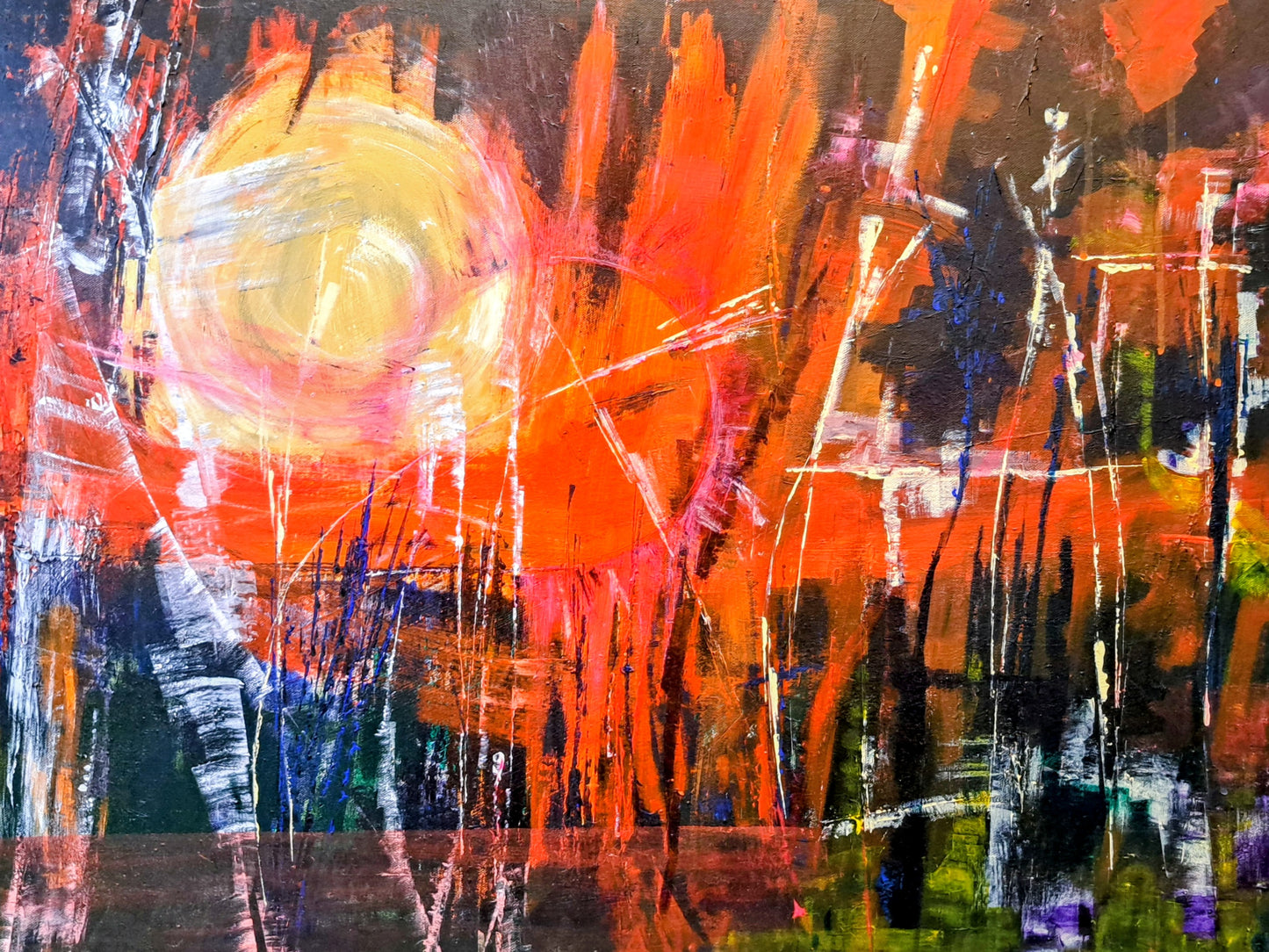 Full moon, county hall