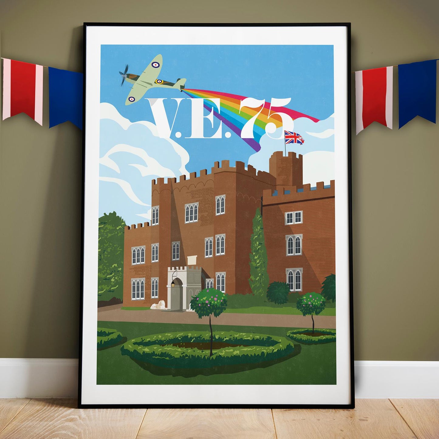 Limited Edition VE Day Rainbow Print