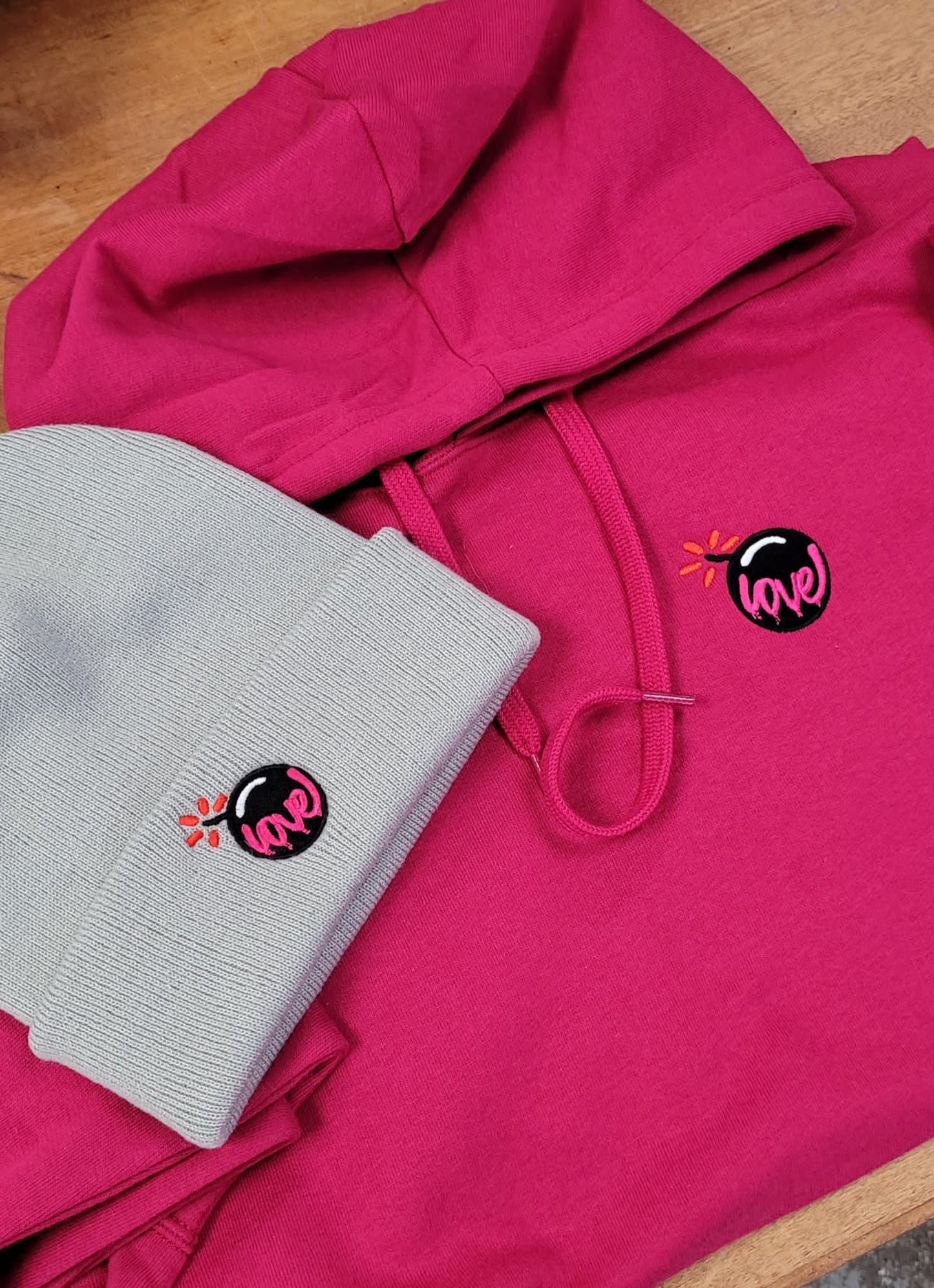 Love bomb hoodies