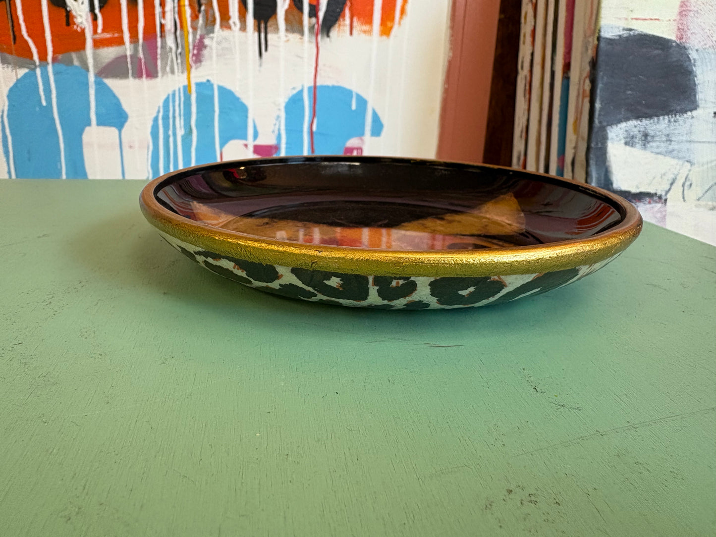 Small Butterfly Handmade Decoupage Plate