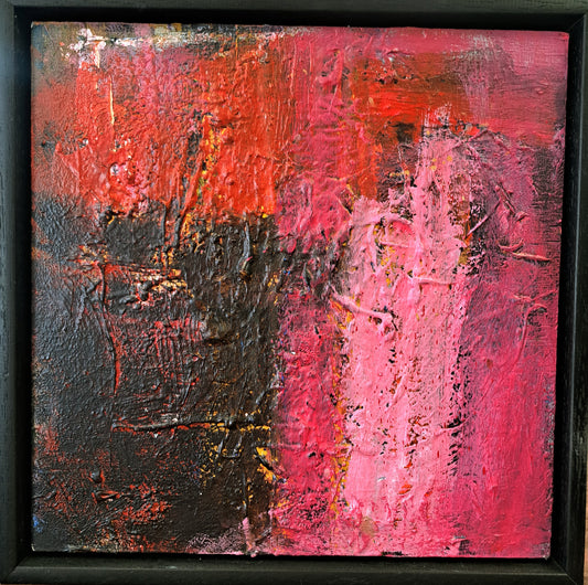 Pink and Red on Black