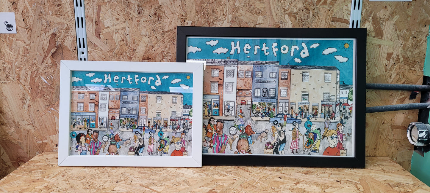 Hertford Print by Claire Spake