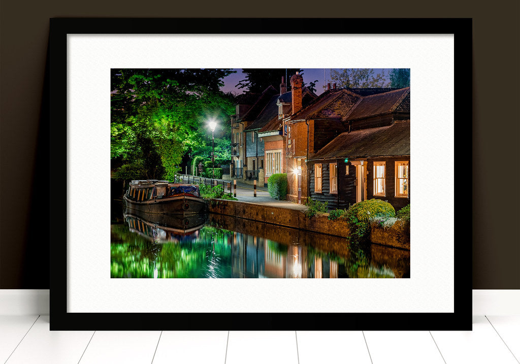 Paul Crowley The Barge pub Hertford Photograph in a black frame