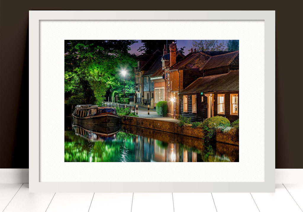 Paul Crowley The Barge pub Hertford Photograph in a white frame