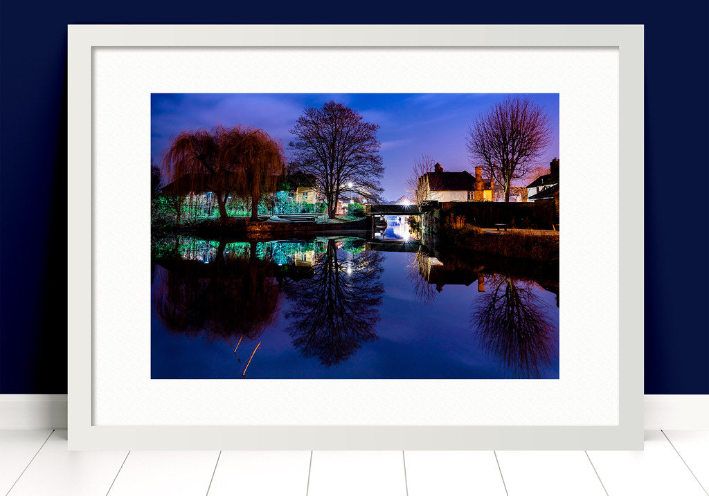 Paul Crowley Folly Hertford Photograph in a white frame