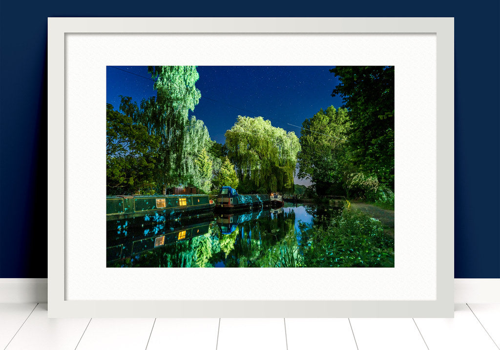 Paul Crowley River Lea Hertford Photograph in a white frame